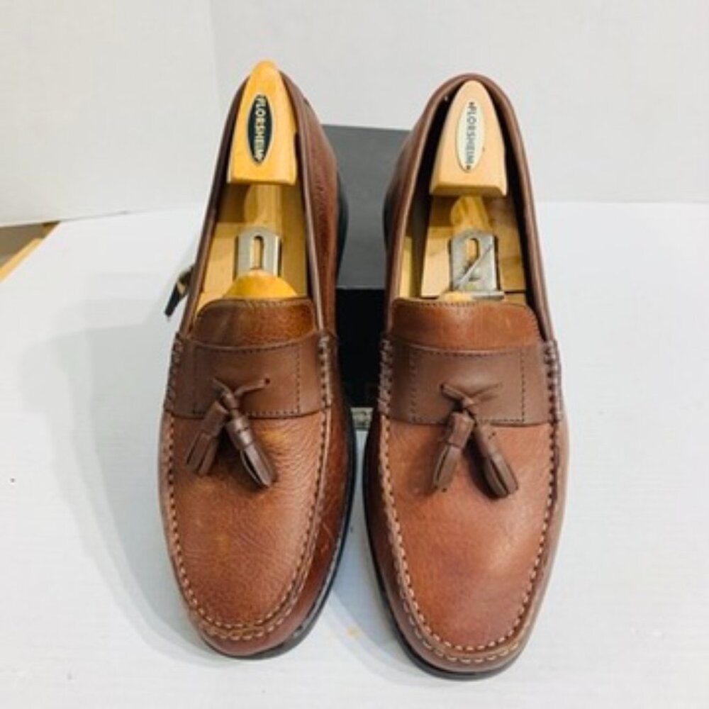 Brass Boot Brand Mens Size 11M Brown Loafer with Tassels Never Worn